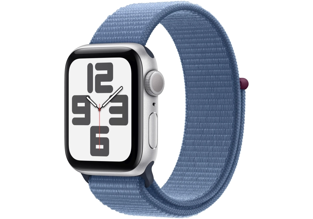 Apple Watch SE 2023 40 mm GPS Alu Argent Loop Bleu dhiver