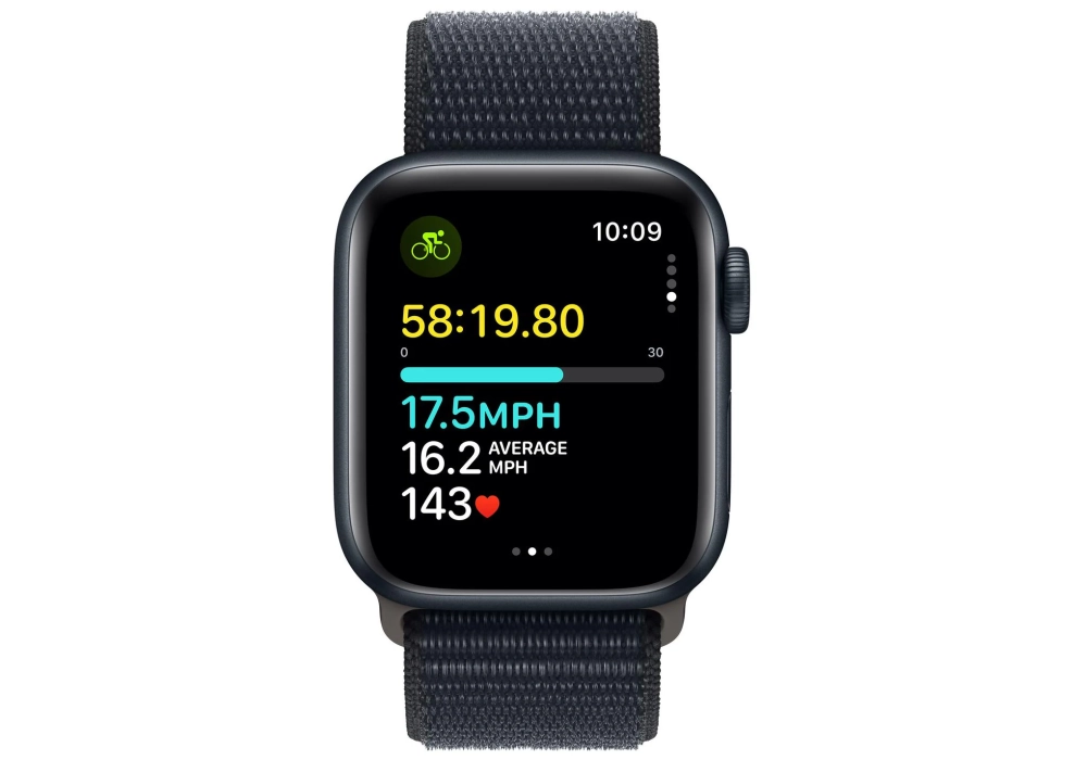 Apple Watch SE 2023 40 mm GPS Alu Sport Loop Minuit