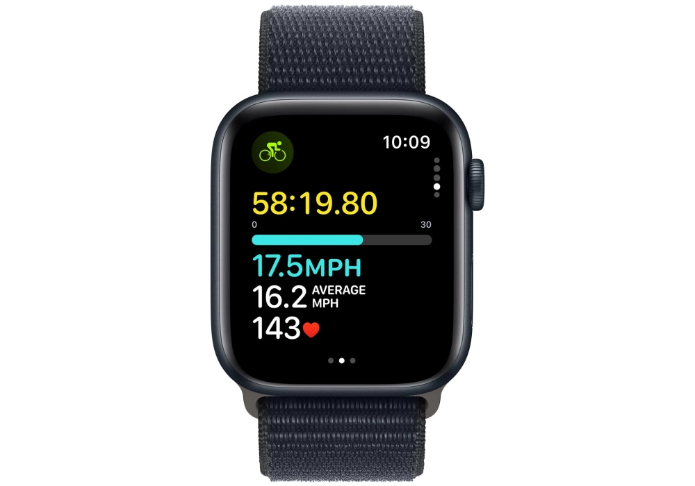 Apple Watch SE 2023 44 mm GPS Alu Sport Loop Minuit