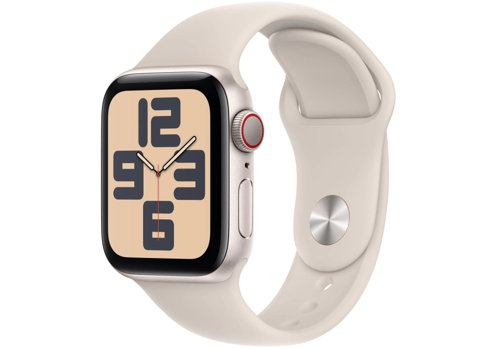 Apple Watch SE 2023 44 mm LTE Alu Sport Lumière stellaire M/L