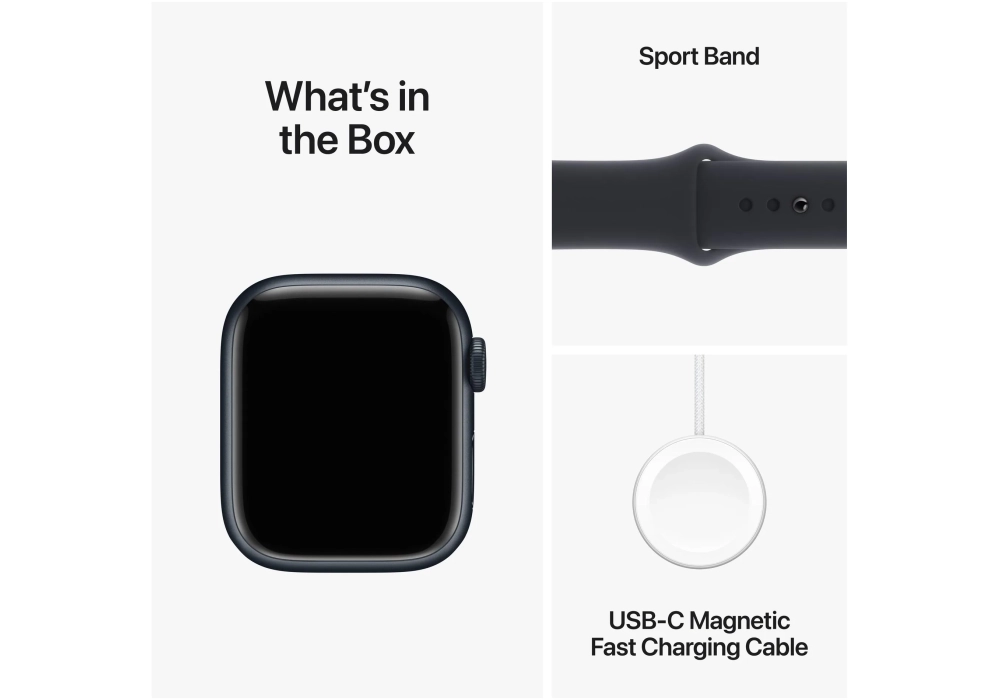 Apple Watch Series 9 41 mm Alu Minuit Sport M/L