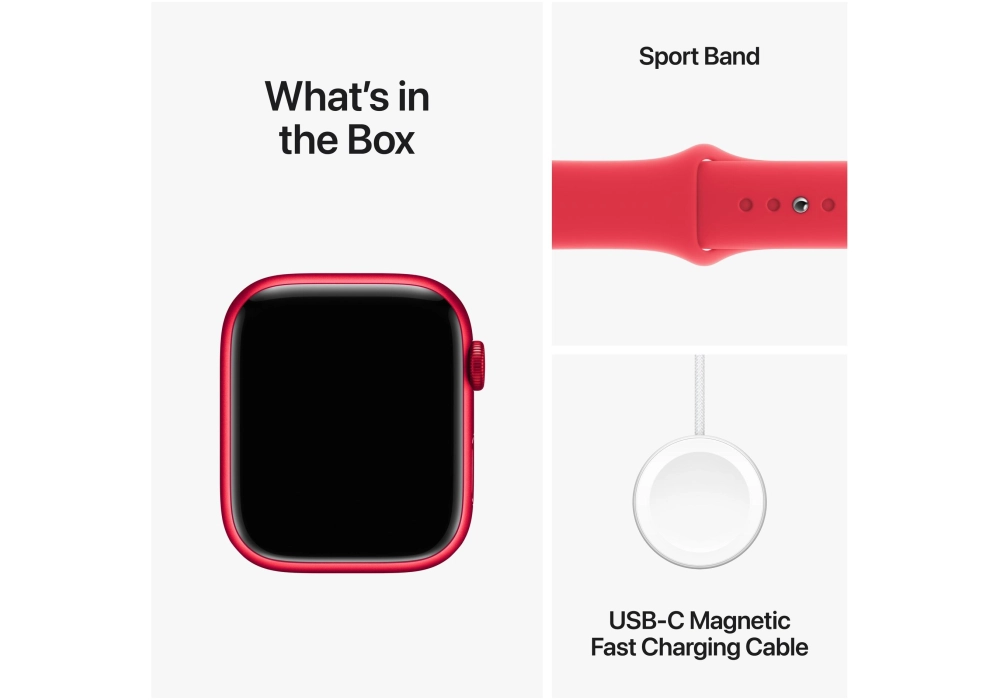 Apple Watch Series 9 41 mm LTE Alu (Product)Red Sport M/L