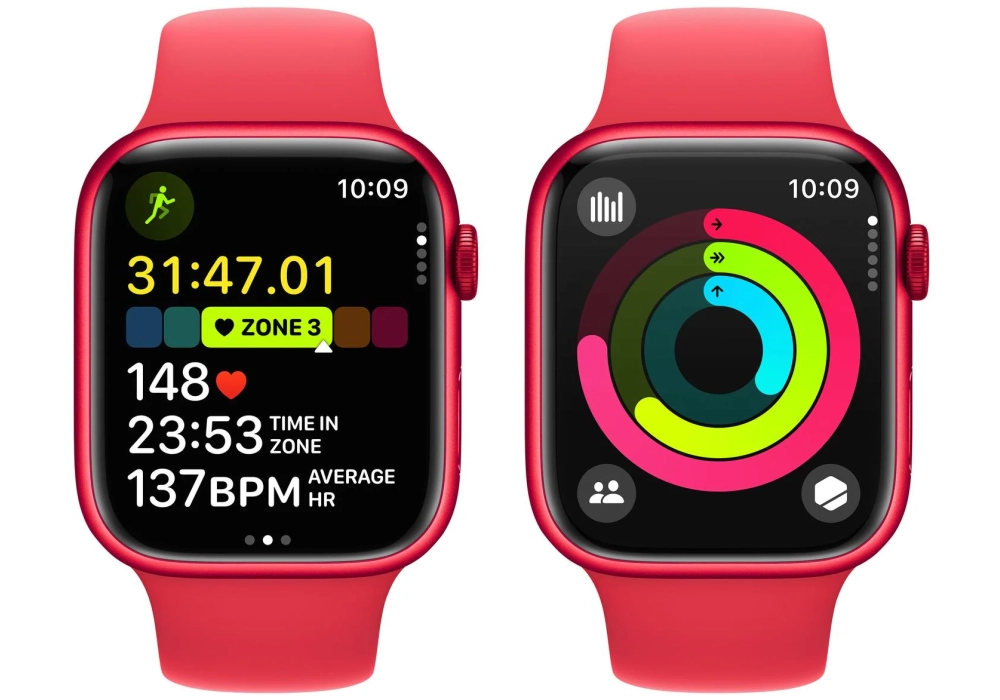 Apple Watch Series 9 41 mm LTE Alu (Product)Red Sport M/L