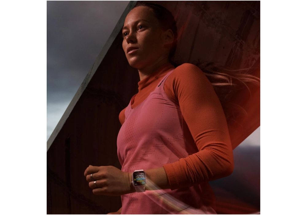 Apple Watch Series 9 41 mm LTE Alu Rose Sport Rose pâle M/L