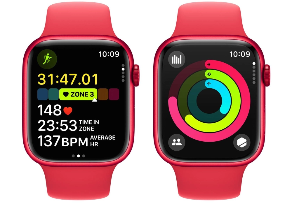 Apple Watch Series 9 45 mm Alu (Product)Red Sport M/L