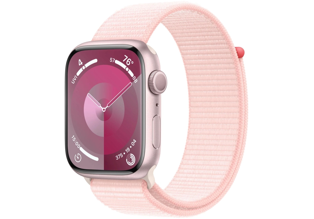 Apple Watch Series 9 45 mm Alu Rose Loop Rose pâle