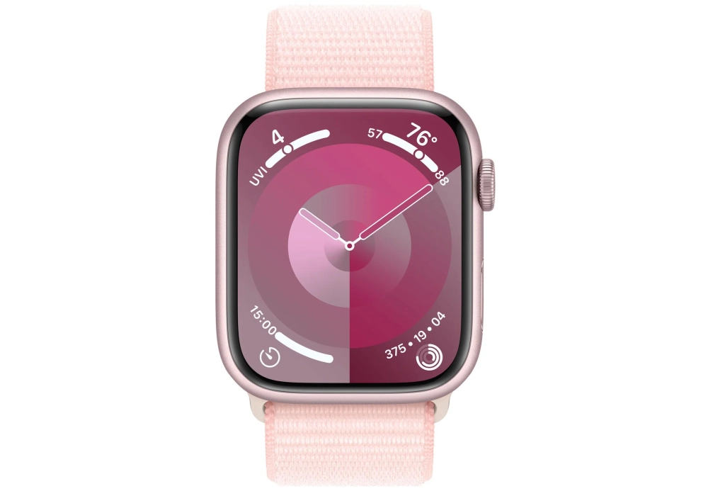 Apple Watch Series 9 45 mm Alu Rose Loop Rose pâle