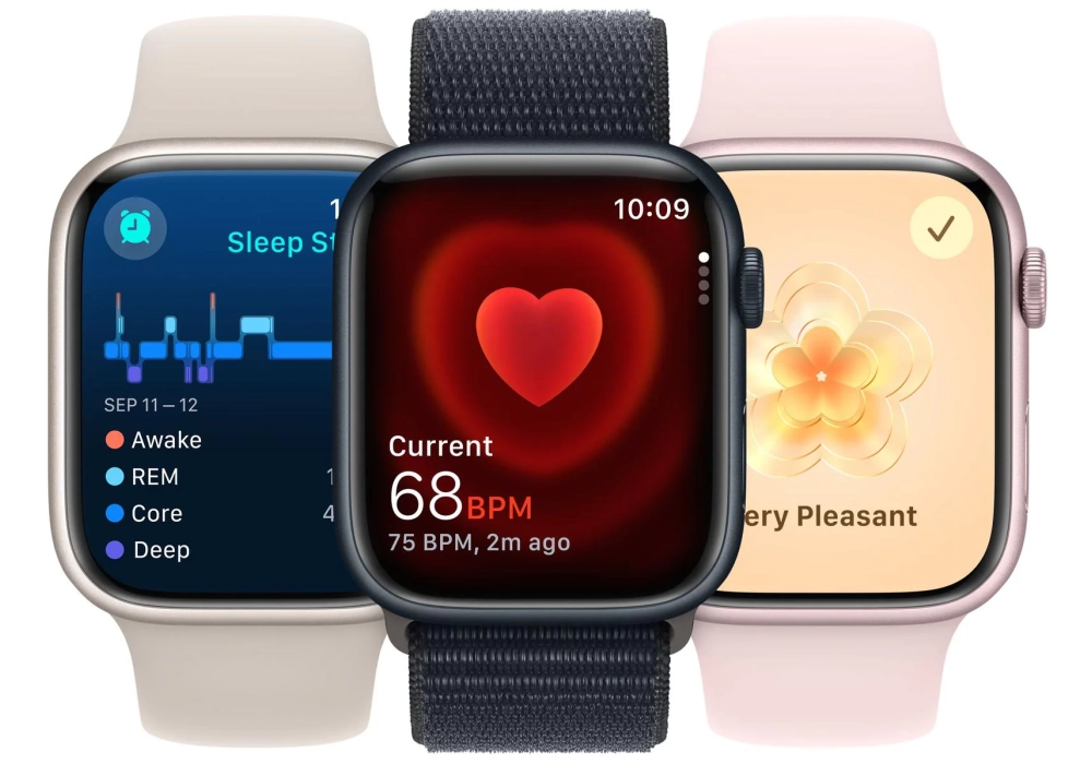 Apple Watch Series 9 45 mm LTE Alu Rose Loop Rose pâle