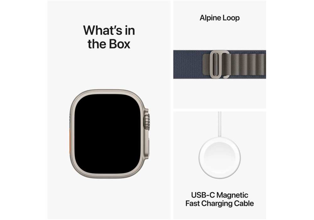 Apple Watch Ultra 2 Alpine Loop Bleu Small