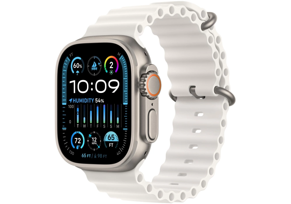 Apple Watch Ultra 2 Ocean Band Blanc