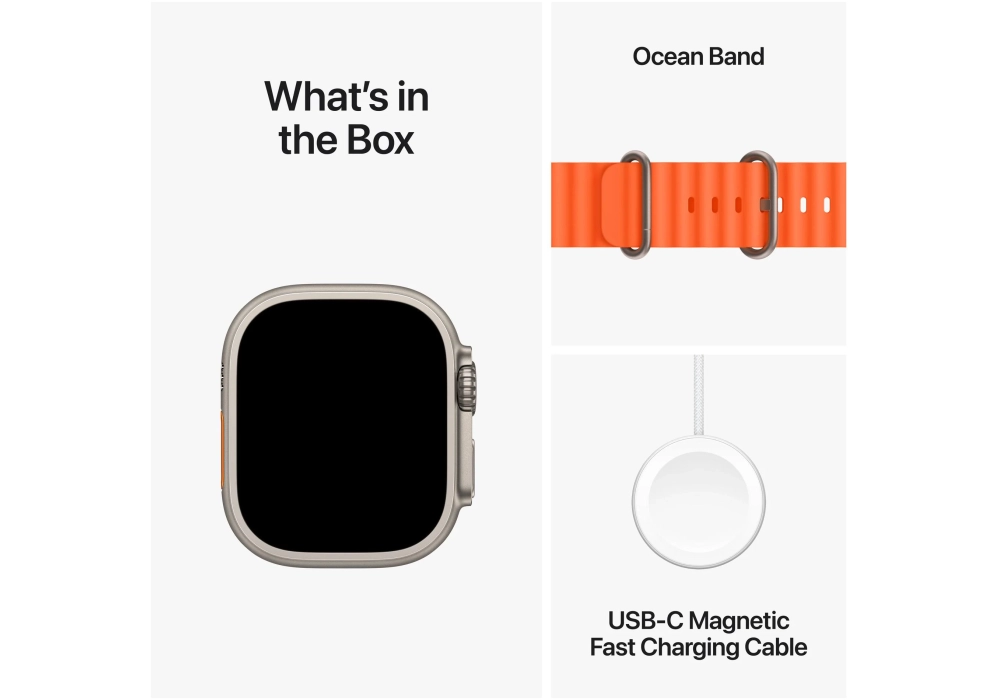 Apple Watch Ultra 2 Ocean Band Orange