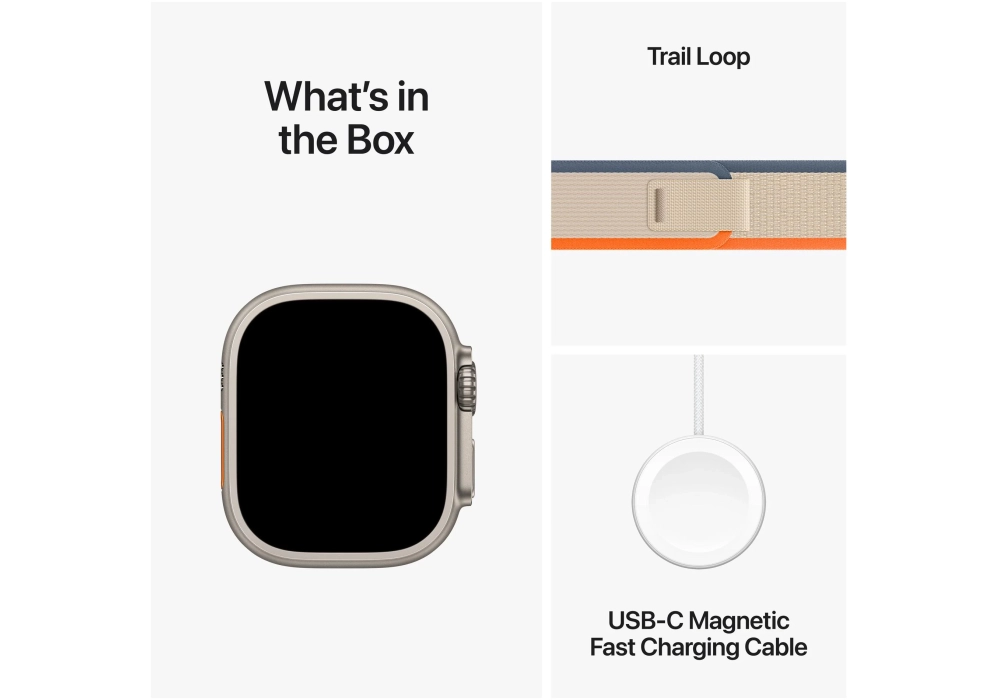 Apple Watch Ultra 2 Trail Loop Orange/Beige M/L