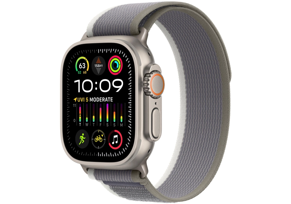 Apple Watch Ultra 2 Trail Loop vert/gris M/L