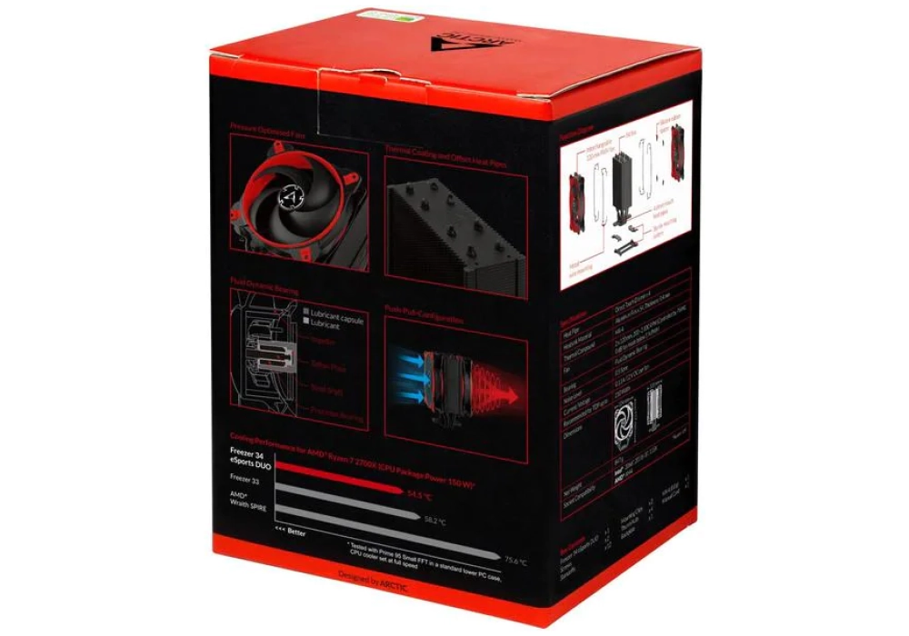 Arctic Cooling Freezer 34 eSports DUO (Rouge)