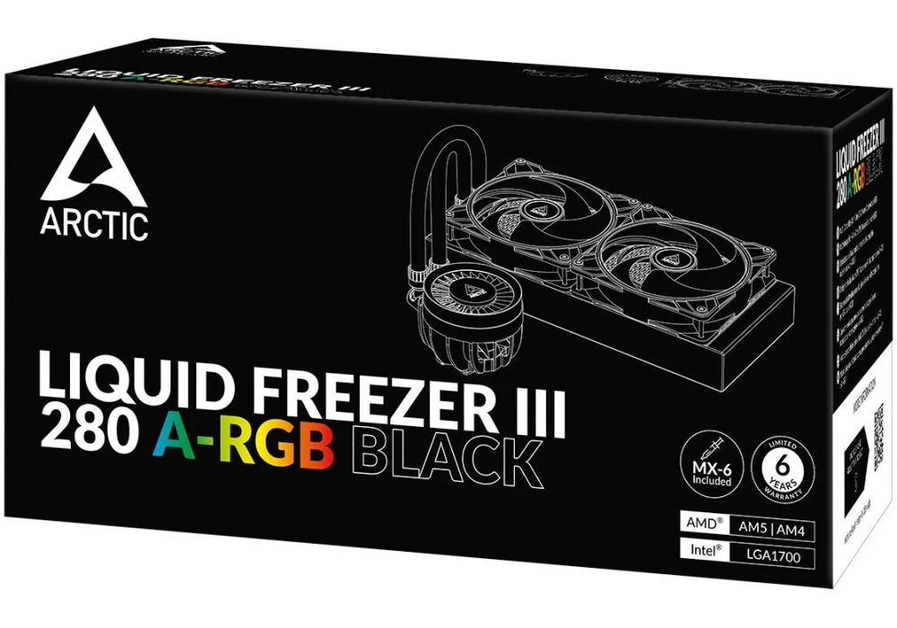 Arctic Cooling Liquid Freezer III 280 A-RGB Noir