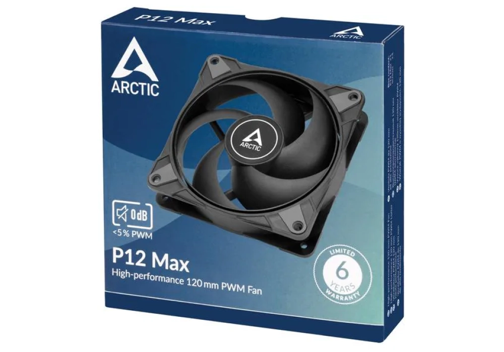 Arctic P12 Max (Noir)