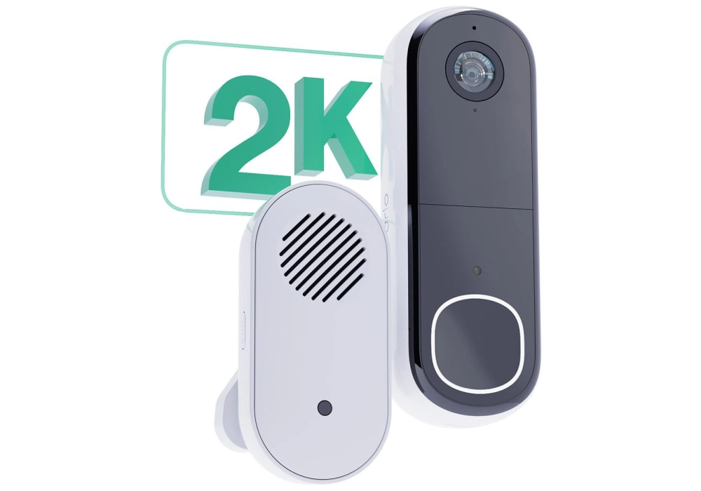 Arlo Doorbell Essential 2 2K avec Chime inclus