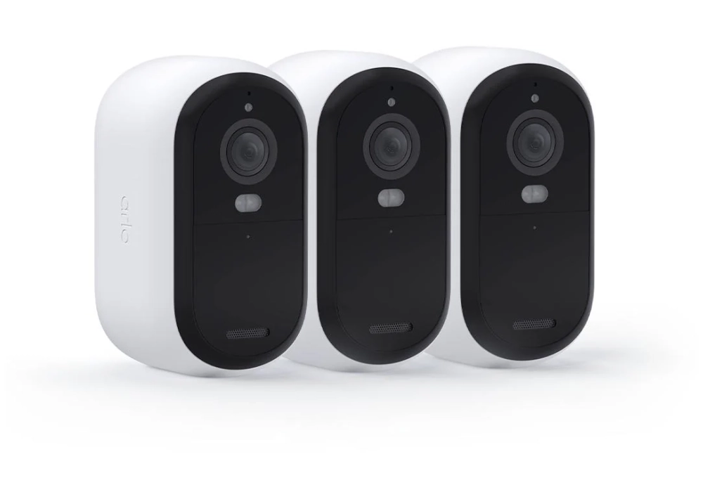 Arlo Essential Outdoor 2K (Gen 2) VMC3350 Blanc, set de 3