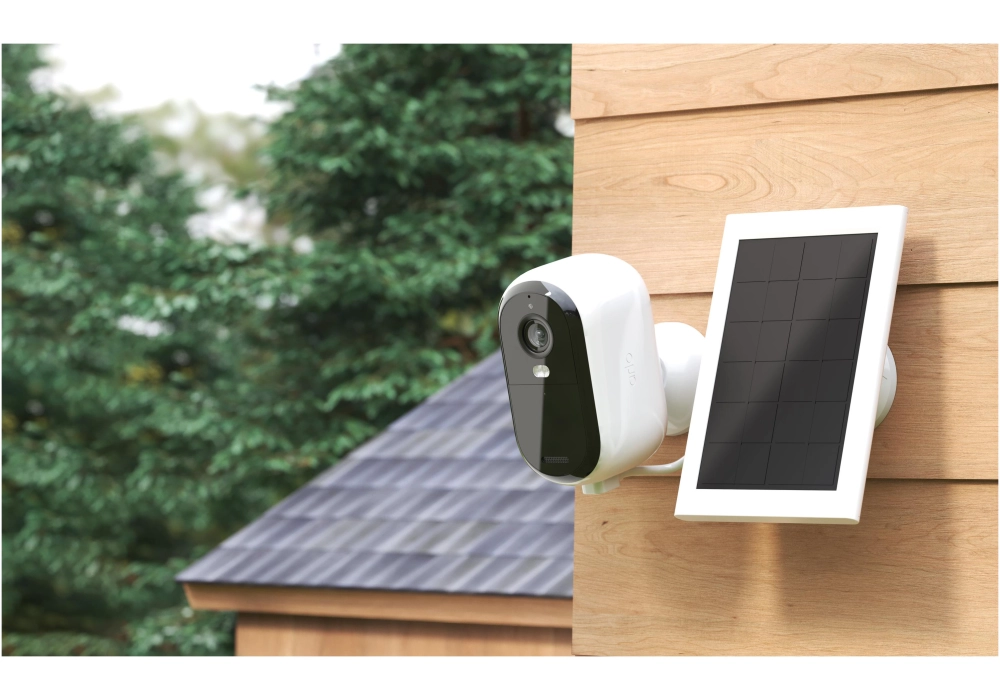 Arlo Essential Outdoor 2K (Gen 2) VMC3350 Panneau solaire, set de 2