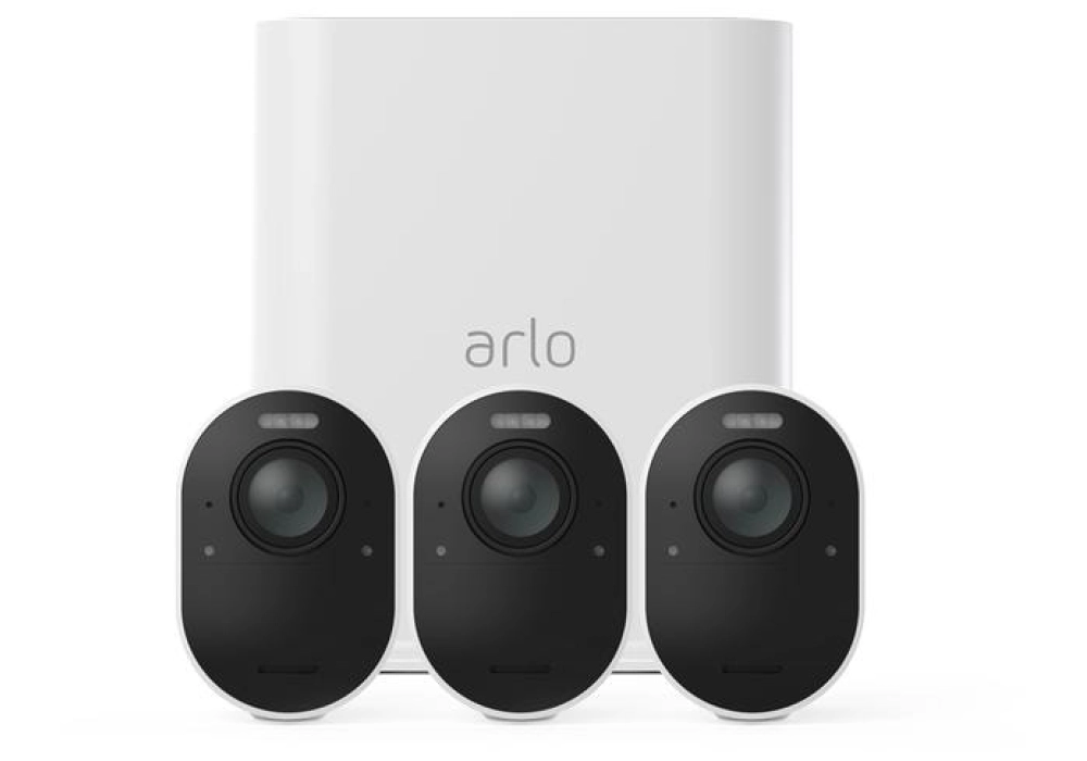 Arlo Ultra 2 Kit VMS5340 - Ensemble de 3 (Blanc)