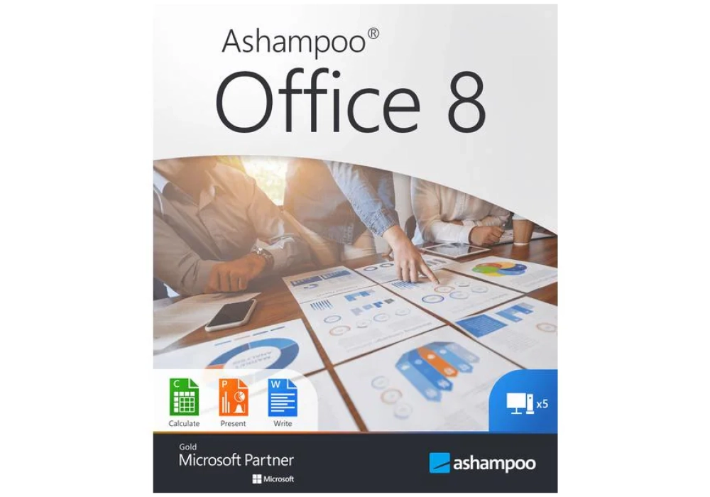 Ashampoo Office 8 ESD, Version complète, 5 PC