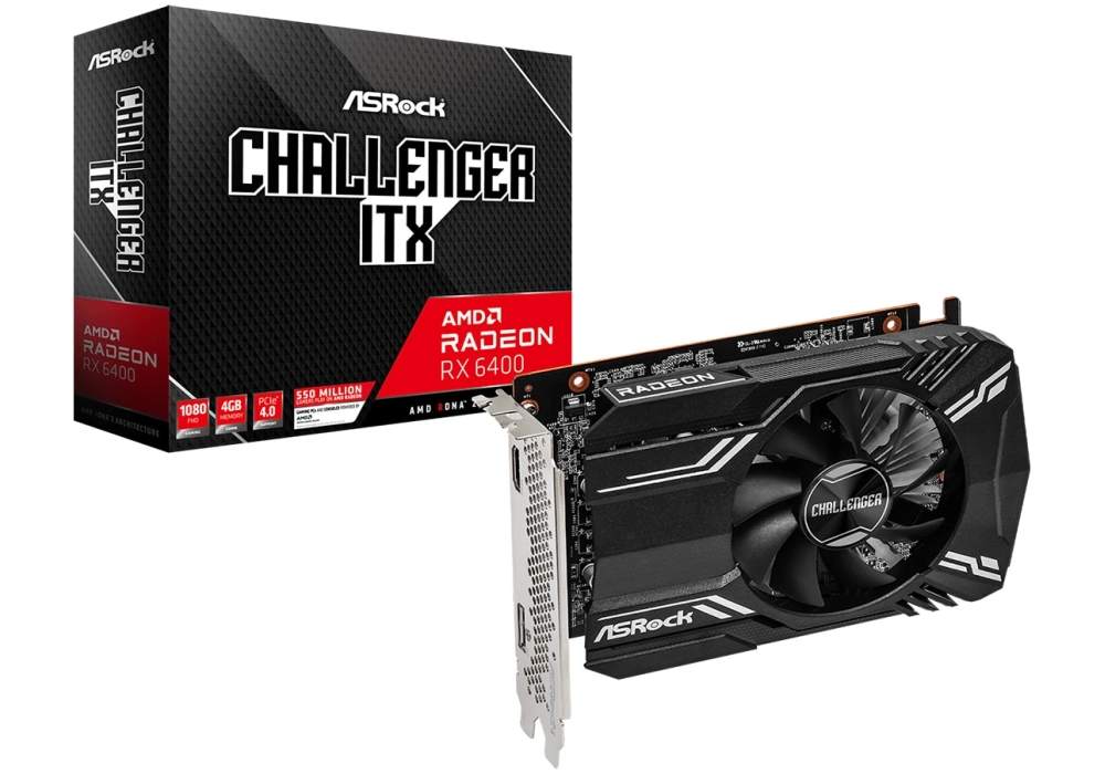 ASRock Radeon RX 6400 Challenger ITX