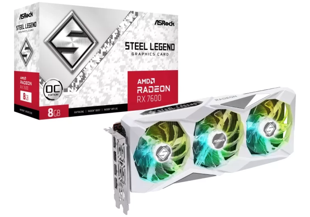 ASRock Radeon RX 7600 Steel Legend 8GB OC