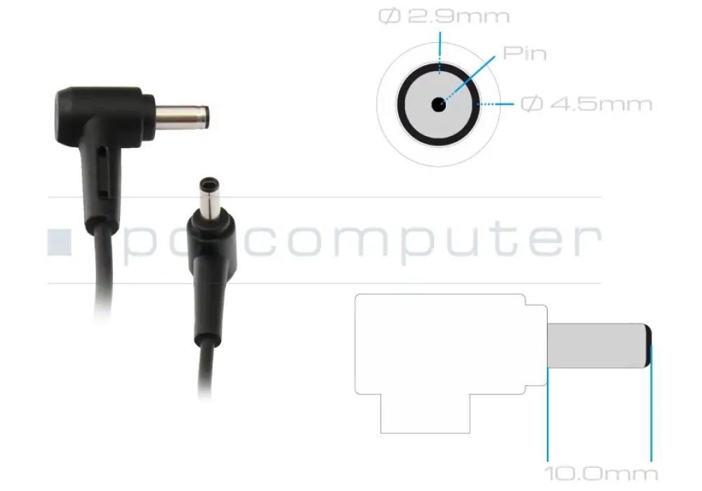 Asus 45W 4.5/2.9 mm Power Adapter 