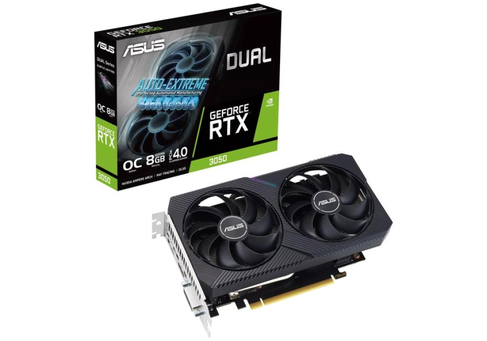 ASUS Dual GeForce RTX 3050 V2 OC Edition 8 GB