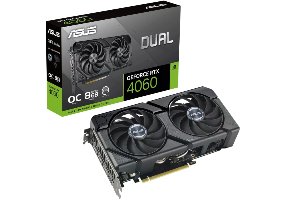 ASUS Dual GeForce RTX 4060 EVO OC Edition 8 GB