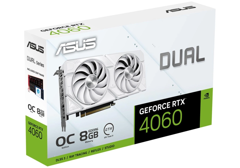 ASUS Dual GeForce RTX 4060 EVO White OC Edition 8GB