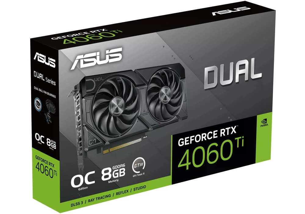 ASUS Dual GeForce RTX 4060 Ti EVO OC Edition 8 GB