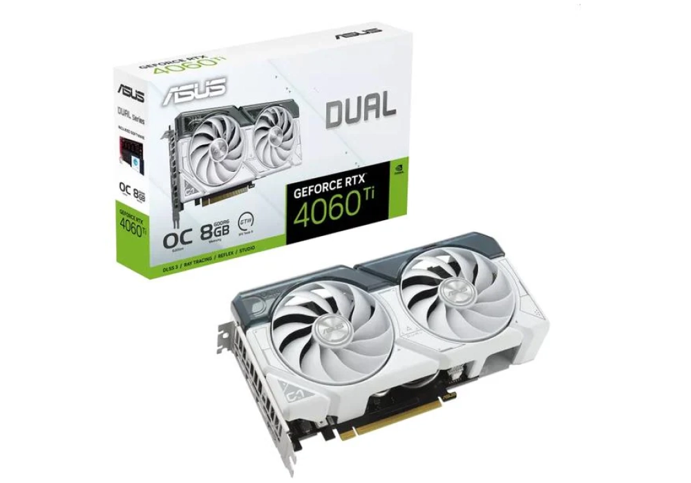 ASUS Dual GeForce RTX 4060 Ti White OC 8GB