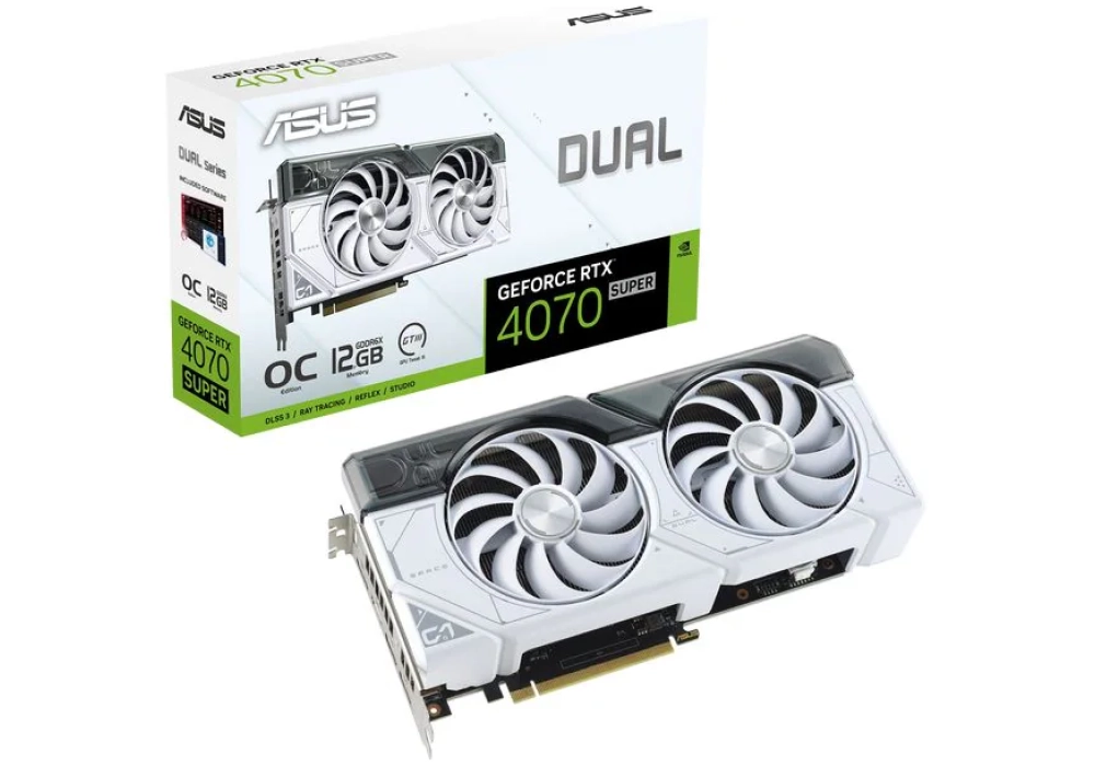 ASUS Dual GeForce RTX 4070 Super White OC 12 GB