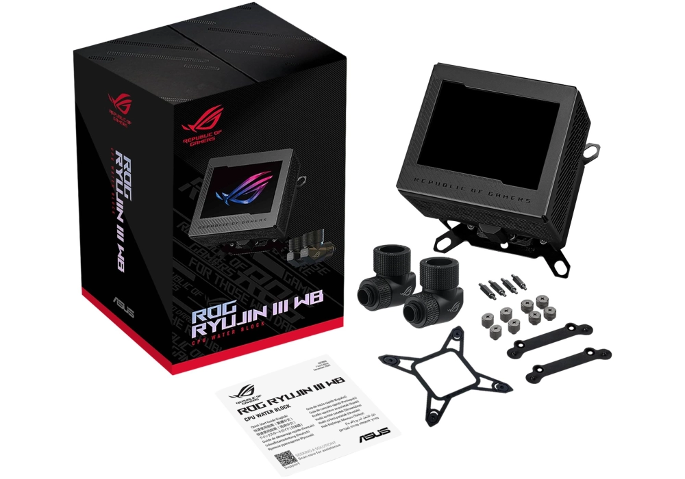 ASUS ROG Refroidissement à eau ROG Ryujin III WB LCD Noir