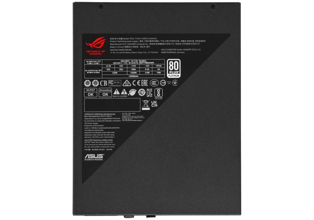 ASUS ROG Thor Platinum II 1200 W