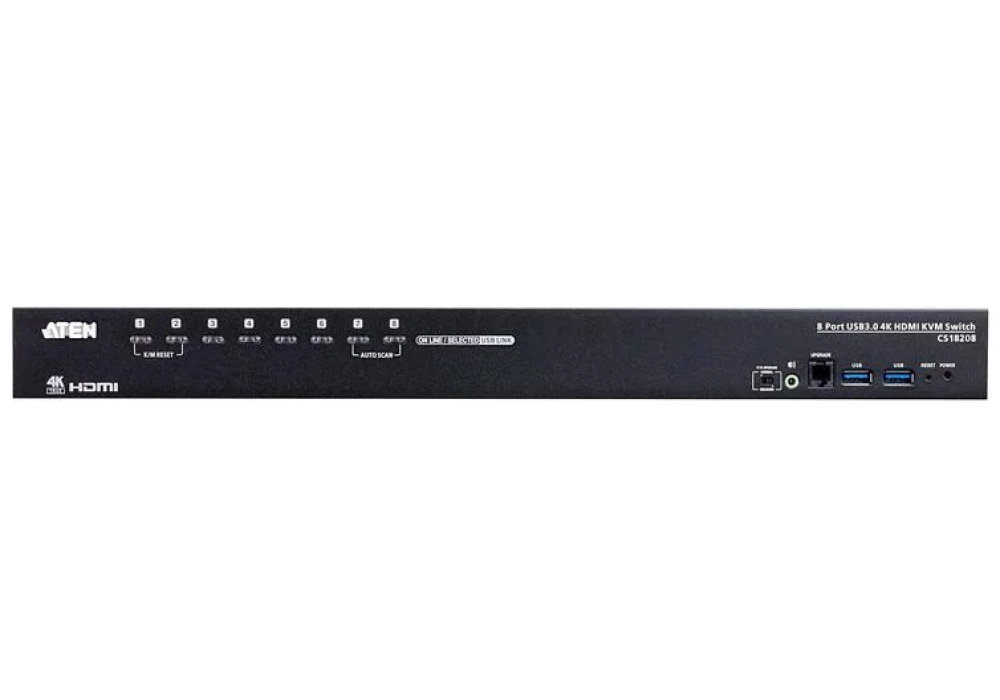 ATEN Commutateur KVM CS18208 4K HDMI USB 3.0 8 ports