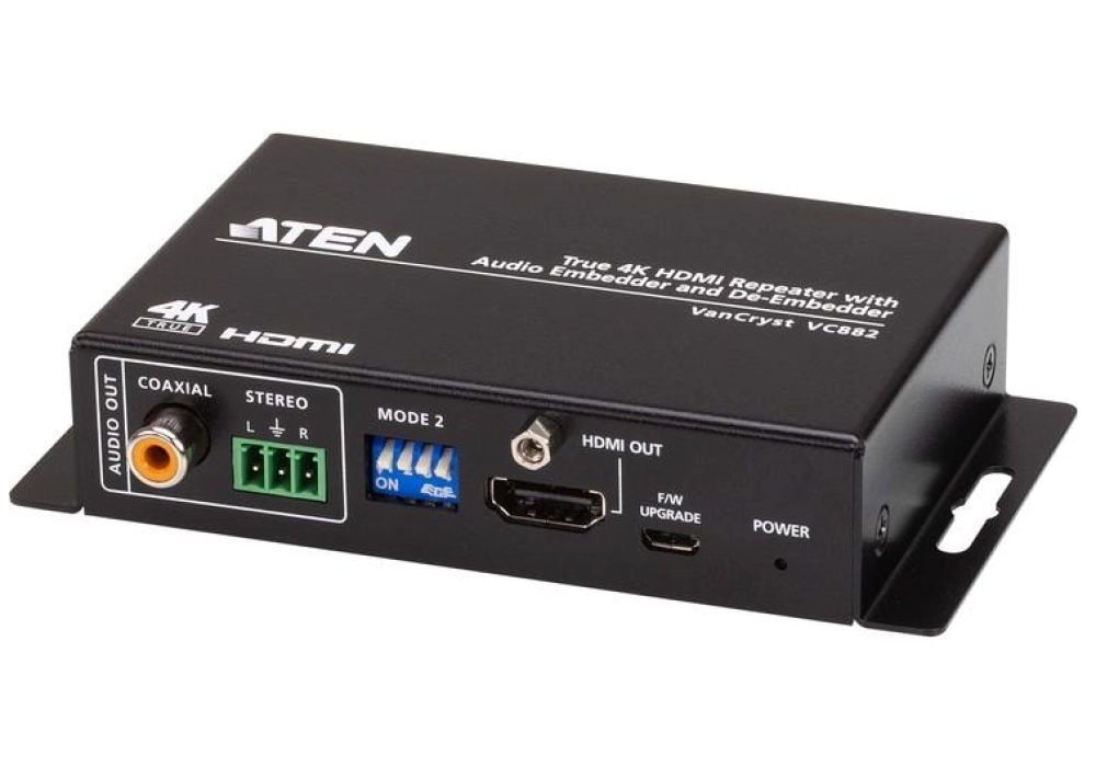 ATEN VC882 Répéteur HDMI True 4K avec intégration & extraction audio