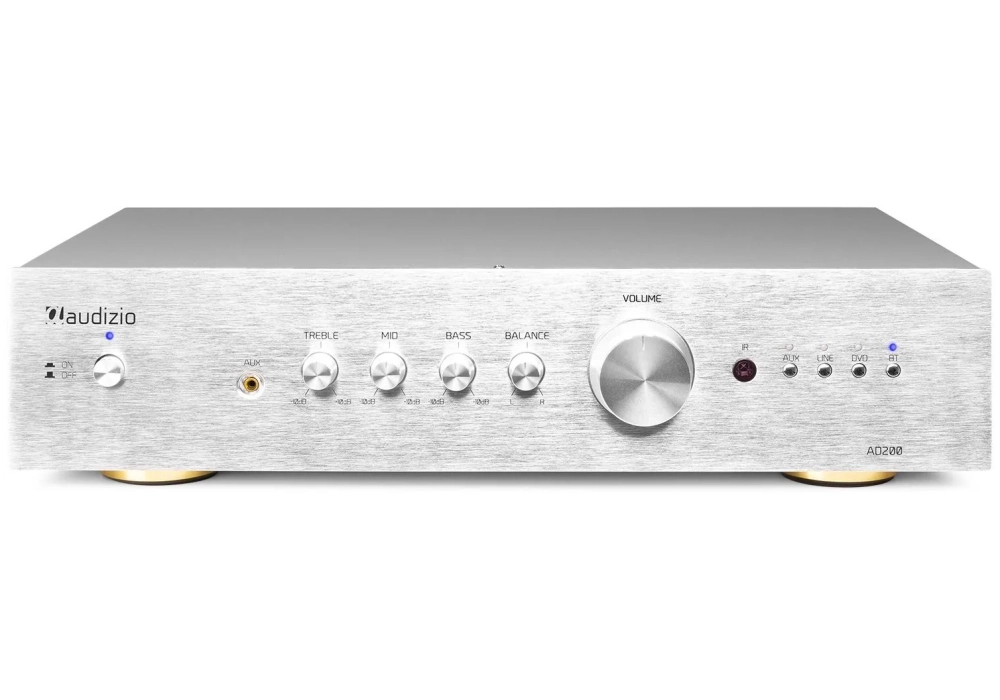 Audizio Amplificateur stéréo AD200A Argenté