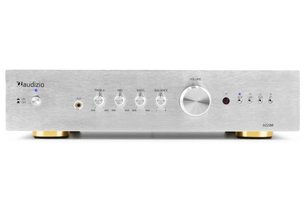 Audizio Amplificateur stéréo AD200A Argenté