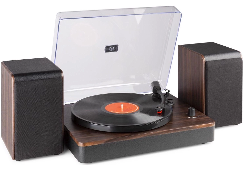 Audizio Tourne-disque Bluetooth RP330D Brun foncé