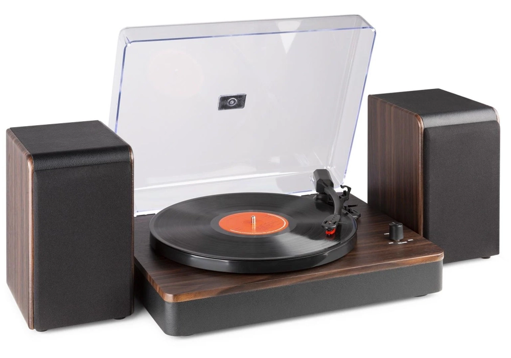 Audizio Tourne-disque Bluetooth RP330D Brun foncé