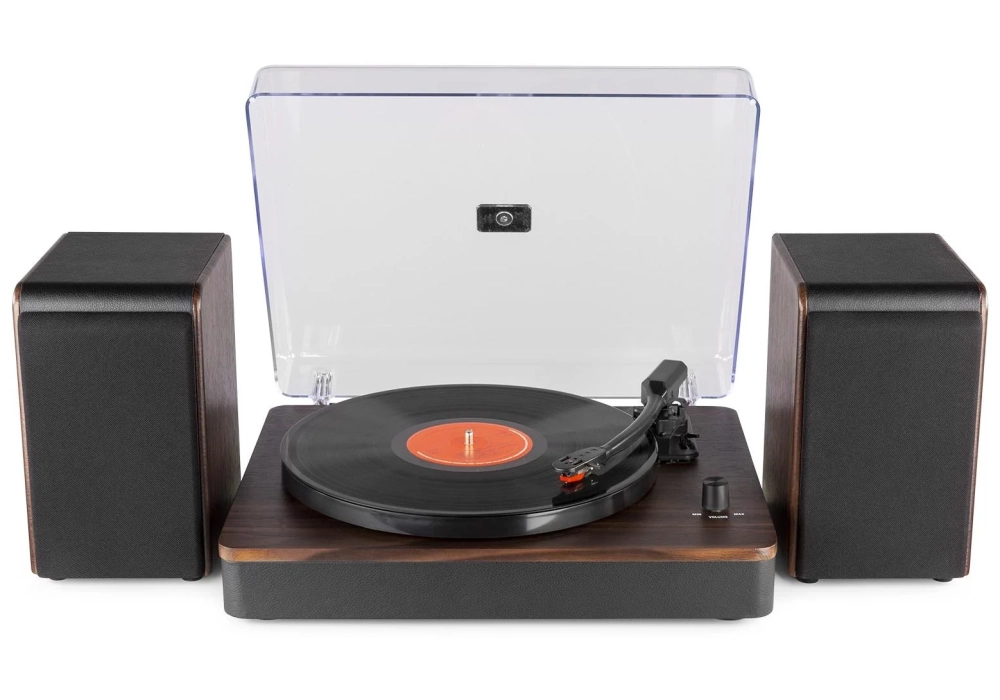 Audizio Tourne-disque Bluetooth RP330D Brun foncé