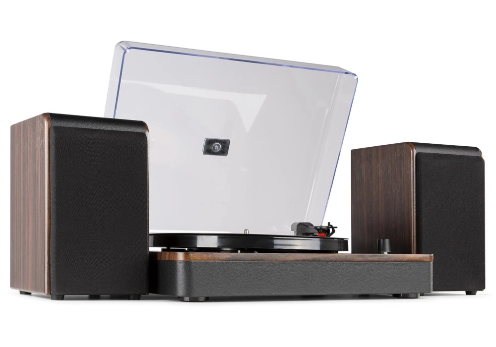 Audizio Tourne-disque Bluetooth RP330D Brun foncé