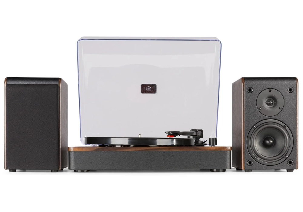 Audizio Tourne-disque Bluetooth RP330D Brun foncé