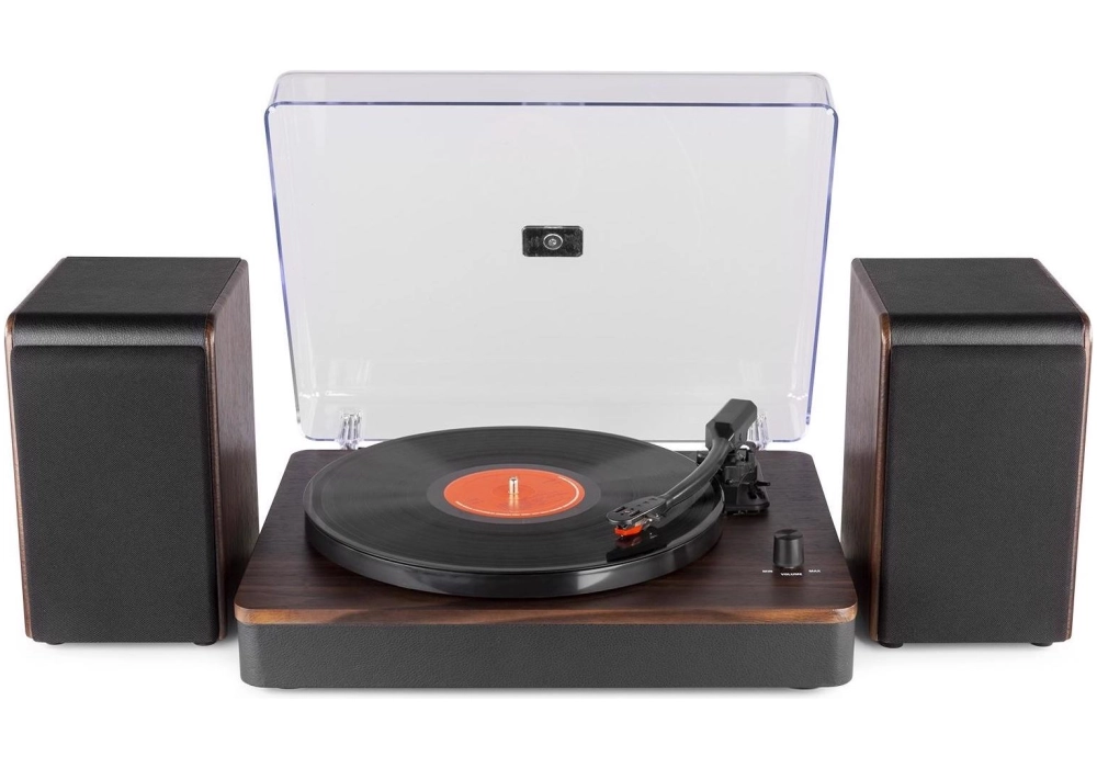 Audizio Tourne-disque Bluetooth RP330D Brun foncé