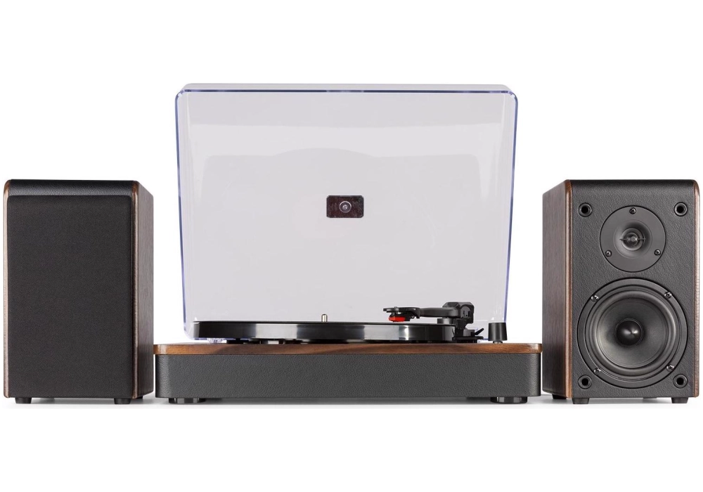 Audizio Tourne-disque Bluetooth RP330D Brun foncé