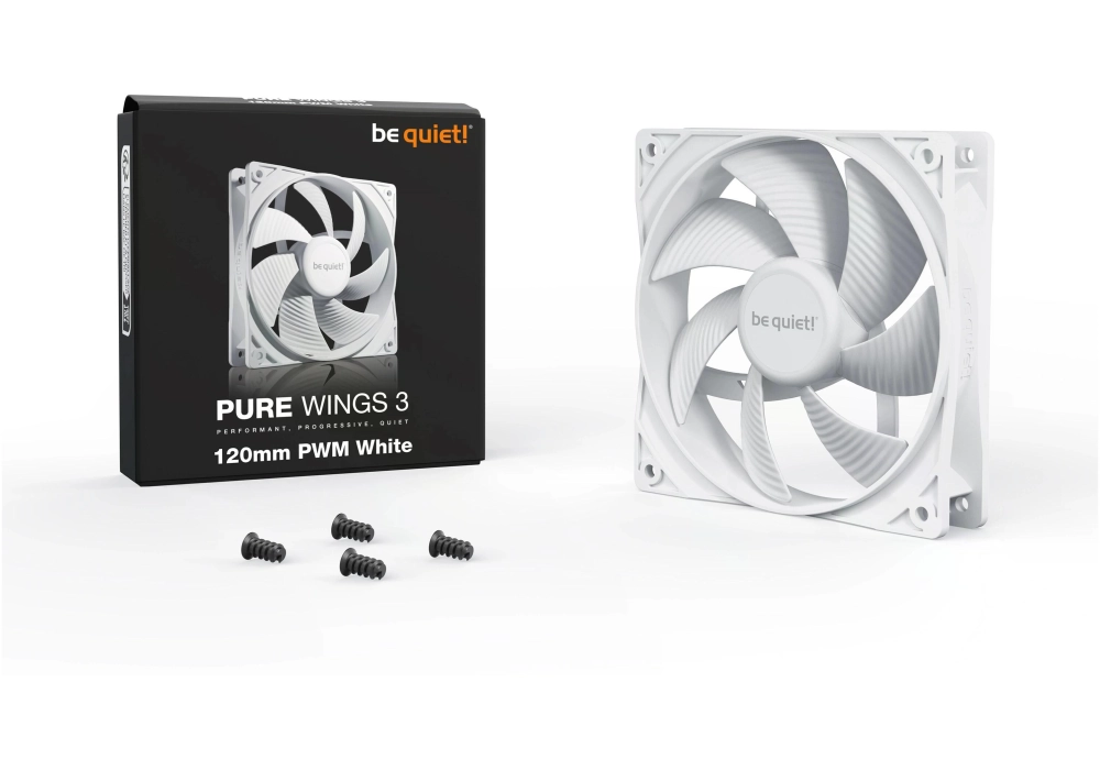 be quiet! Pure Wings 3 PWM 120 mm blanc