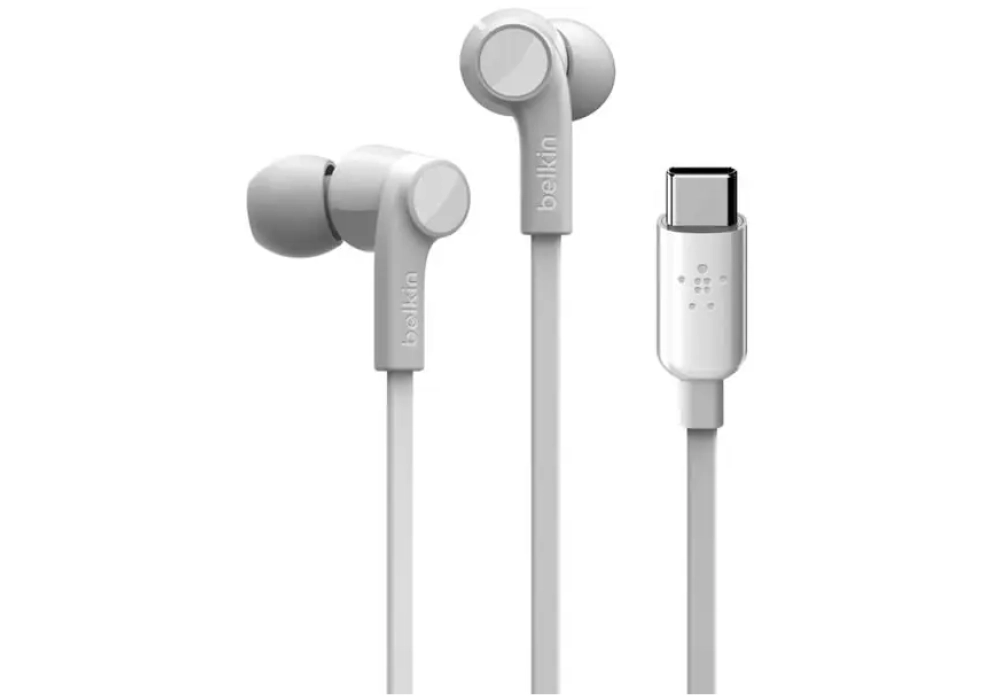 Belkin Écouteurs Rockstar USB-C Blanc