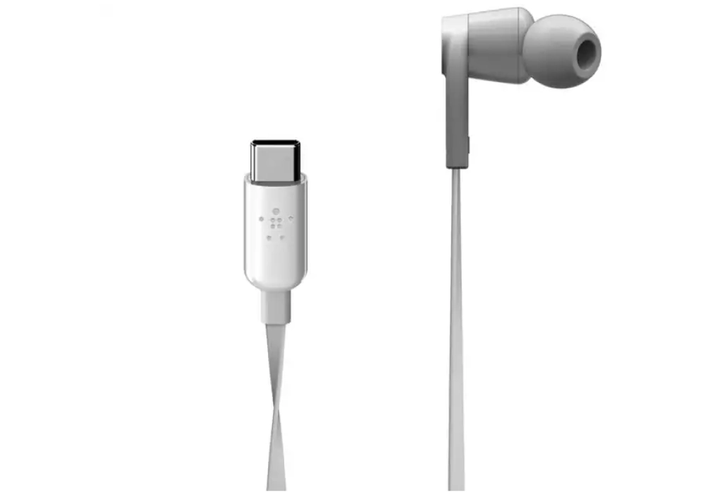 Belkin Écouteurs Rockstar USB-C Blanc